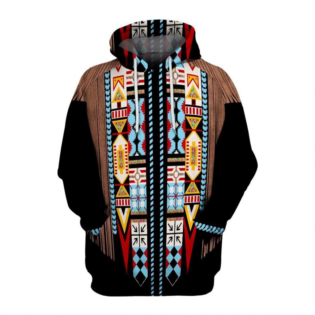 Sweat à Capuche épais « Immigration D'origine De La Sécurité Intérieure 1492 Amérindien Par Ivypro34379